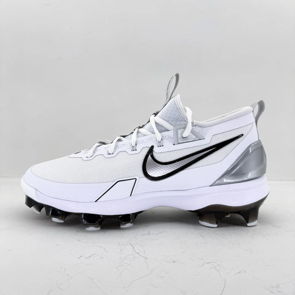 Nike Force Trout 9 Elite Low MCS White Baseball Cleats [FZ0884-102] Multiple Szs - Image 3 of 4