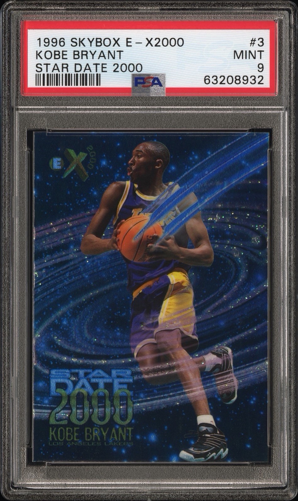 1996 Skybox E-X2000 Star Date Kobe Bryant Rookie RC #3 PSA 9