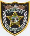 ST.  LUCIE COUNTY FLORIDA SHERIFF POLICE PATCH ( without ship) ~D
