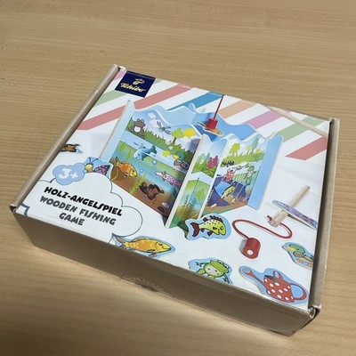 Holz-Angelspiel, Wooden Fishing Game, Kinderspiel ab 3 Jahre