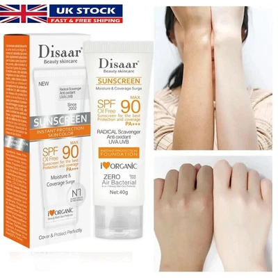 SPF 90 Facial Body Sunscreen Whitening Sun Cream Sunblock Skin Protective Cream - Image 1 of 4