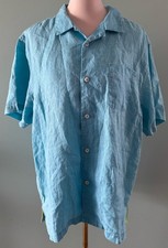 Men's Tommy Bahama Linen Shirt, Size L, Blue