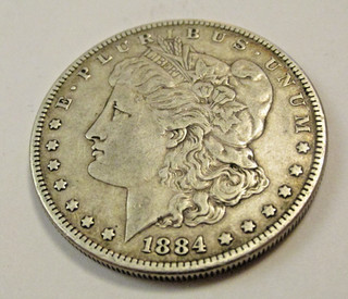 1884 Morgan Dollar Philadelphia Mint Silver 0.900 USA