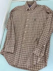 Polo Ralph Lauren Blake Shirt Mens Medium M Beige Button Down Plaid Long Sleeve