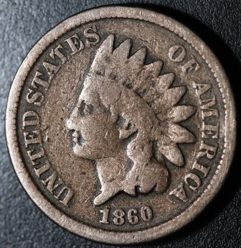 1860 INDIAN HEAD CENT - GOOD+