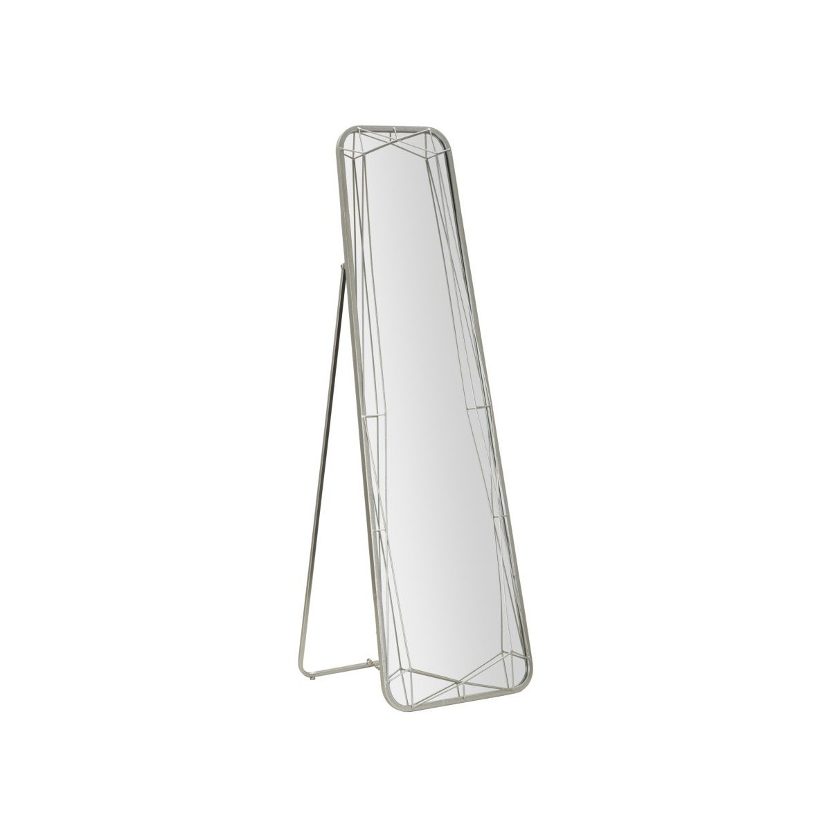 Miroir sur pied argent 153cm Linee au cadre profilé en alu