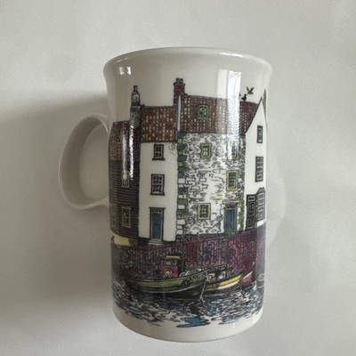 2 Dunoon Coffee Mugs Cups Manor Houses Homes Made in Scotland-perfect condition
