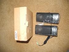 Pair of Fujitsu Siemens Soundsystem 2.0 Multimedia Speakers Black Wired Portable