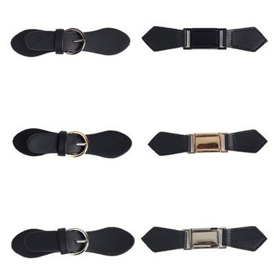 Fashion Leather Snap Toggle Button with Metal Buckle Clip Sewing Fasteners