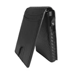 Men's Slim PopUp Bifold Carbon Fiber Wallet, RFID Blocking, Money Clip, Men Gift