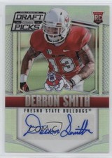 2015 Panini Prizm Collegiate Draft Picks Silver Derron Smith #175 Auto 0f8