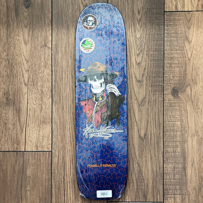Powell Peralta Kevin Harris Skateboard Deck Blue Art Graphic