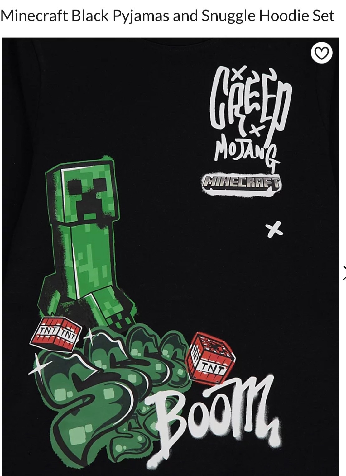 George - Minecraft Pyjamas & Snuddie/Snuggle Set, Age 7-8 Years, New with Tag image 4