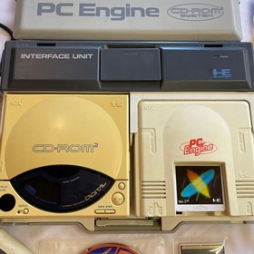 NEC PC Engine PI-TG001 Console + Interface Unit IFU-30 CD-ROM2 System Tested