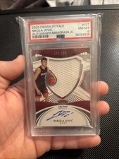 2022-23 Panini Crown Royale Autograph Memorabilia Nikola Jovic /199