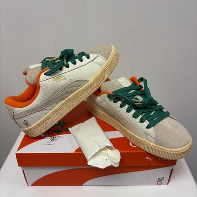 Puma Suede XL Anwar Carrots Carrots Warm White (398801-01), Size 11