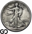 1918-D Walking Liberty Half Dollar, Better Date Denver Issue