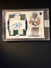 BREECE HALL 2022 PANINI FLAWLESS RC DUAL PATCH AUTOS SAPPHIRE /10 #RDP-BH Sealed