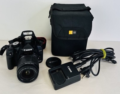 Canon EOS 500D Black SLR Camera & EFS 18-55mm Lens & Case  WORKING
