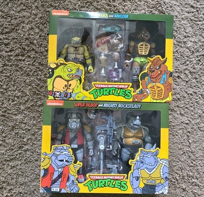 Nickelodeon TMNT Collection Tokka Rahzar Super Bebop Mighty Rocksteady Lot