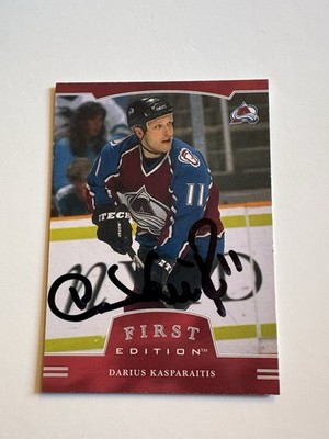 Darius Kasparaitis Signed 2002/03 In The Game First Edition Card # 245