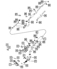 Genuine Mopar Exhaust Pipe Gasket 68167991AB