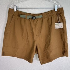 REI Trailmade Amphib Shorts Mens Large Belted Ripstop Hiking Swim UPF 50 NEW