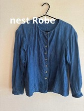 Nest Robe Linen Shirt Blue Size M Lightweight Casual Spring New Look