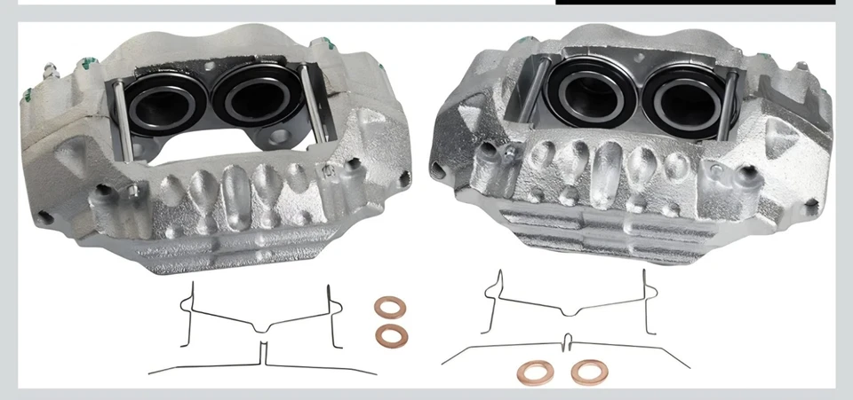 Conjunto de pinça de freio dianteiro TRQ compatível com 1988-1991 Toyota 4Runner 1988-1995 Pickup - Imagem 3 de 4