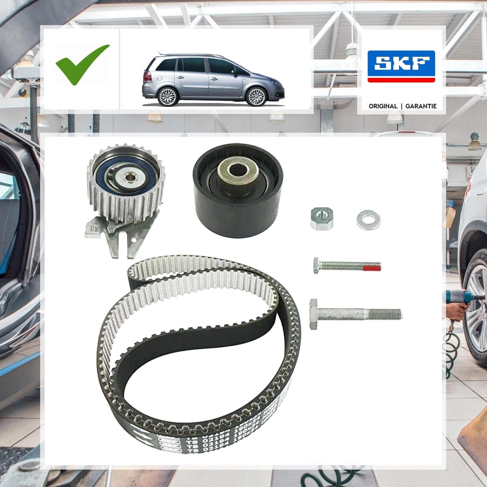 Skf Zahnriemensatz OPEL ZAFIRA / ZAFIRA FAMILY B (A05) 1.9 CDTI (M75)