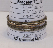 Lot of  5 Bangle Bracelets Stackable Boho Ret...