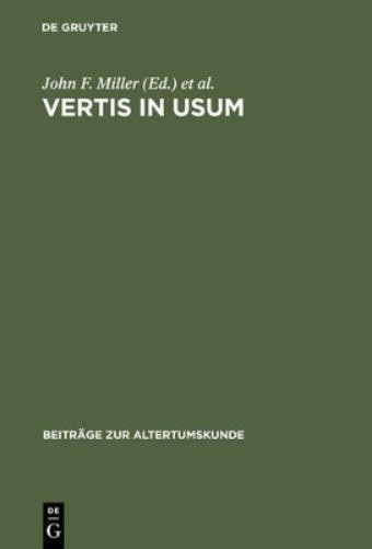 R. G. M. Nisbet Vertis in usum (Hardback) Beitrage zur Altertumskunde