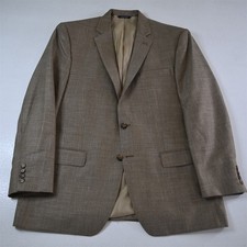NEW Ralph Lauren 42R Tan Herringbone Wool Silk Linen WSL Blazer Sport Coat