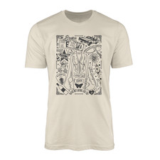 Country Western TShirt Ella Music Doodle Flash Art Graphic Vintage Unisex Tee