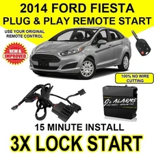 2014 Ford Fiesta Remote Start Plug and Play Easy Install DIY 3X Lock No Cut FO1