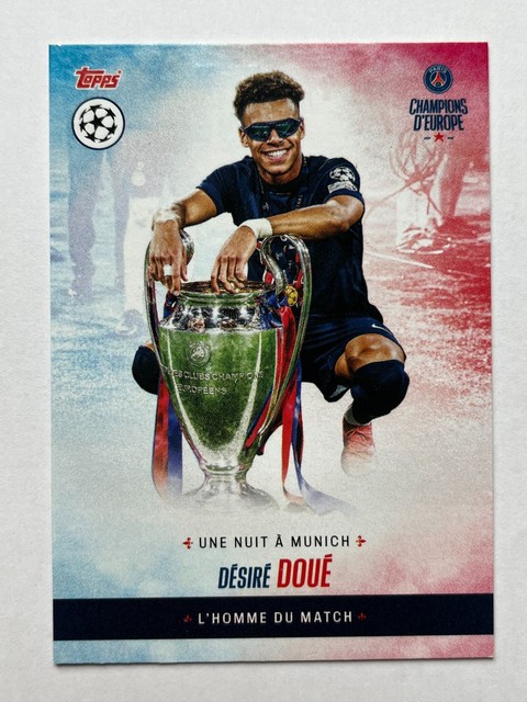 2024-25 Topps Paris Saint-Germain: Champions d’Europe #NNO Désiré Doué 1