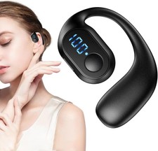 12 Ganci Auricolari Universali In Gomma + PC Per Auricolari Wireless E Cuffie Sport