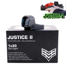 Swampfox JusticeII 6MOA Red/Green Dot Sight Full Size Reflex Sight RMR Footprint