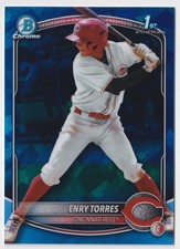 2025 Bowman Chrome Sapphire Edition #BCP-168 Enry Torres Prospects Reds