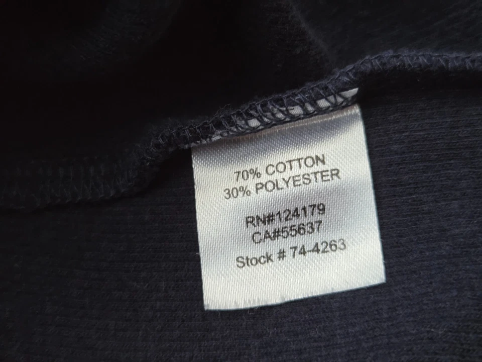 Johnston & Murphy Jacket Men’s Extra Large XL Navy Blue Melange Knit Full Zip - Image 4 of 4