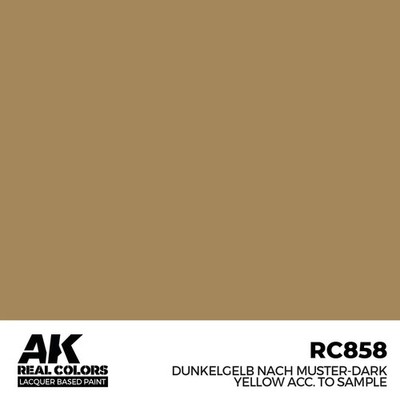 AK Interactive RC858 Real Colors Dunkelgelb Nach Muster-Dark Yellow 17ml