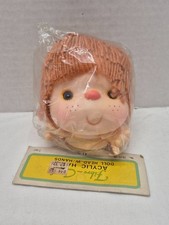NOS Vintage Fibre Craft Yarn 4 1/2 Doll Head Hands Set Hair Freckle Hong Kong
