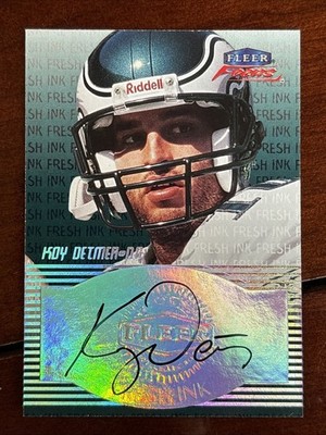 1999 Fleer Focus Koy Detmer Fresh Ink Auto Eagles #8