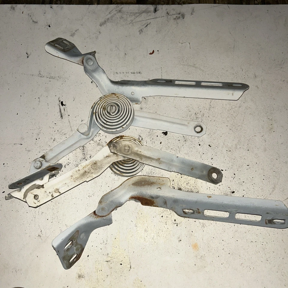 87 - 97 FORD OBS F150 BRONCO F250 F350 HOOD HINGES & SPRINGS SET OEM! Pi6763*** - Image 4 of 4