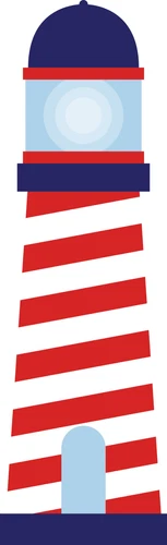 Lighthouse Seaside Coastal Self Adhesive Vinyl Sticker