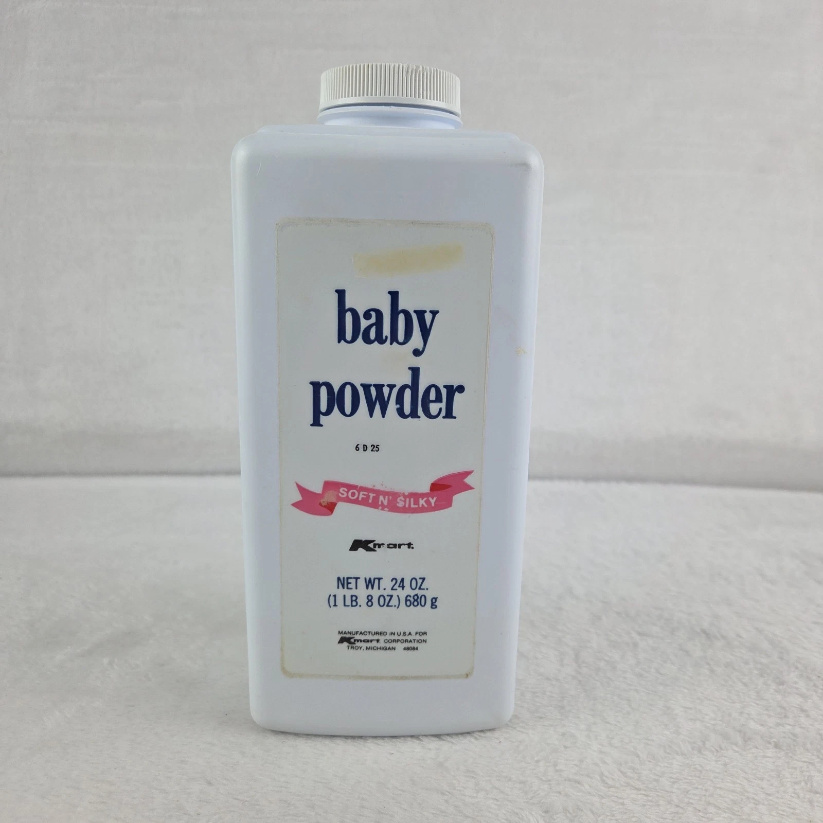 Vintage Kmart Baby Powder 24 Oz Original Talc Formula Partial Bottle 35% full
Opens in a new window