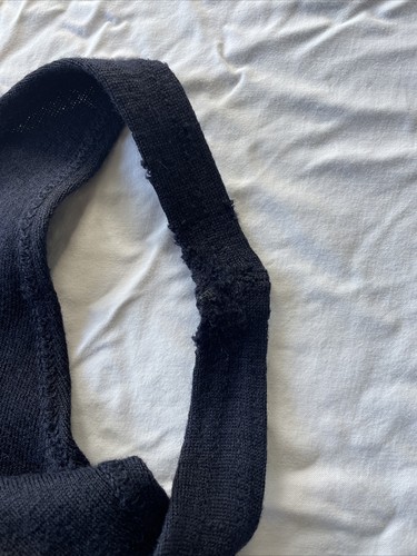 VINTAGE 1920s A.G. SPALDING Navy Blue WOOL SWIM Skirt BATHING SUIT Made In USA - Picture 16 of 24