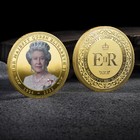British UK England Queen Elizabeth II Gold Plated Commemorative Coin Collectible