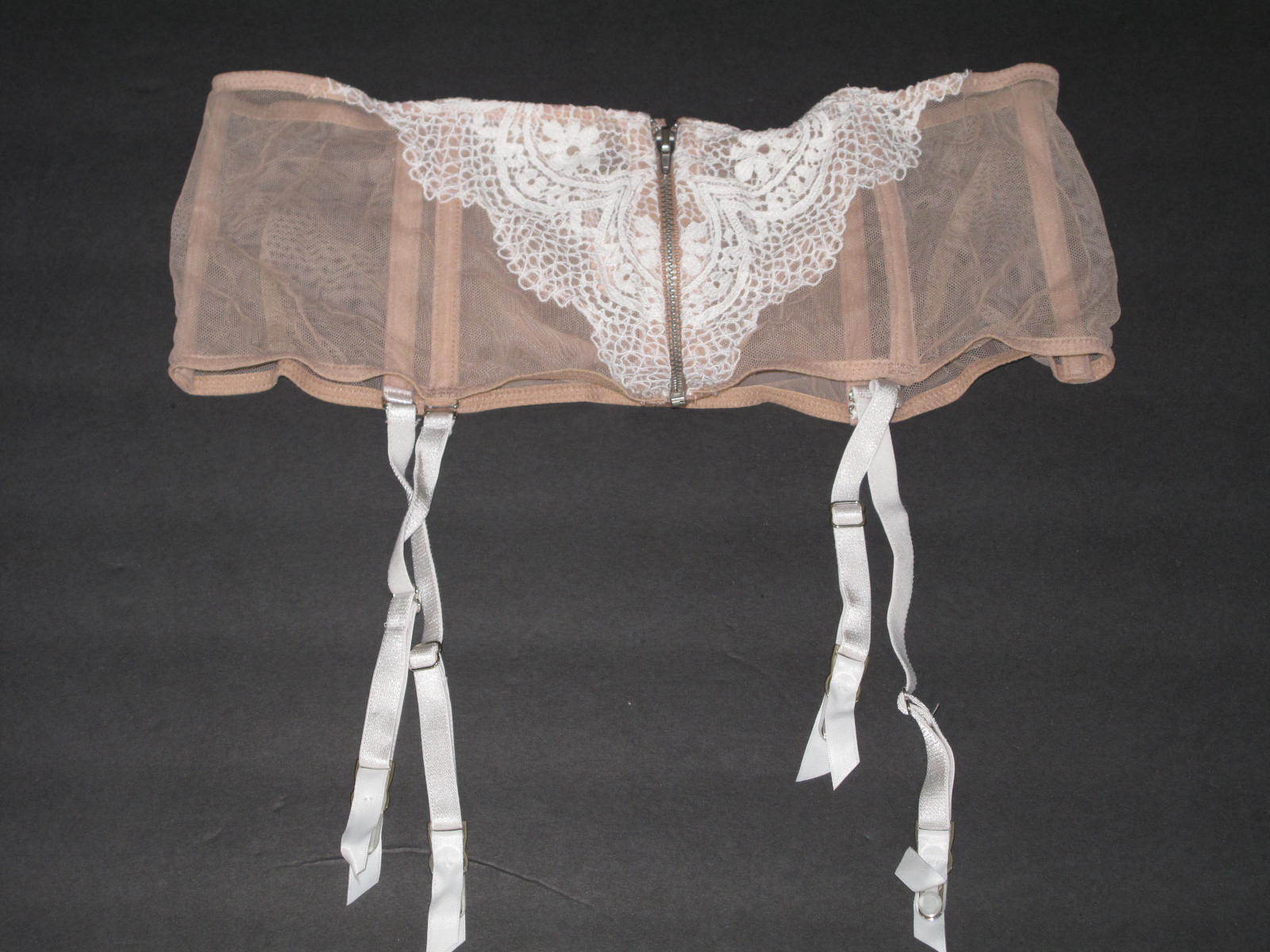 VICTORIA'S SECRET VERY SEXY BEIGE COCONUT CROCHET LACE BRA + SLIP SET U Pick image 4
