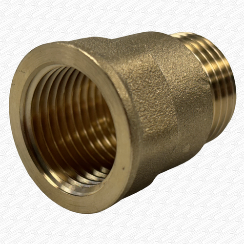 2 x 1/2" BSP Male x Female Brass LONG Tap Extensions / Brass Extenders 1/2" INCH - Picture 5 of 5